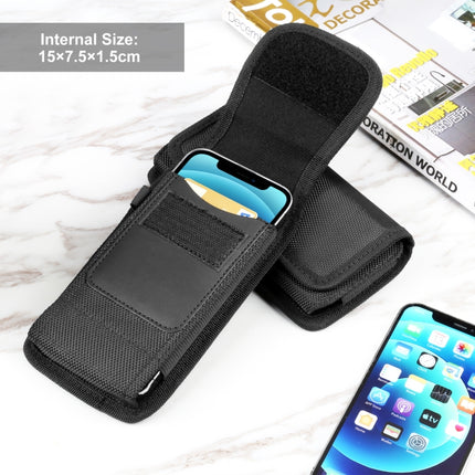 HAWEEL 4.7-6.1 inch Nylon Cloth Phone Belt Clip Carrying Pouch with Card Slot