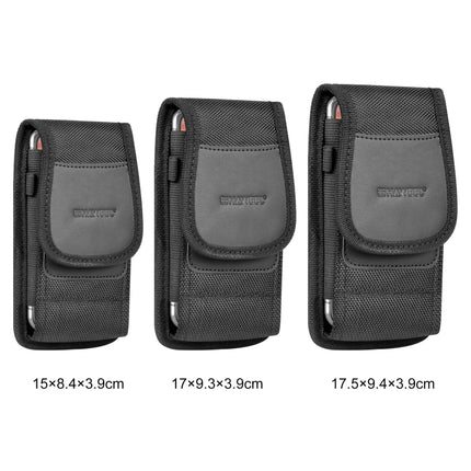 HAWEEL 6.1-6.8 inch Nylon Cloth Phone Belt Clip Carrying Pouch with Card Slot