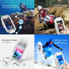 HAWEEL 40m/130ft Diving Case for iPhone 7 & 8, Photo Video Taking Underwater Housing Cover, For iPhone 8 & 7, For iPhone 7 & 8, For 7(US Stock), For 8 & 7(US Stock)