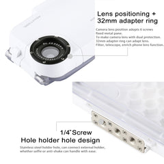 HAWEEL 40m/130ft Diving Case for iPhone 7 & 8, Photo Video Taking Underwater Housing Cover, For iPhone 8 & 7, For iPhone 7 & 8, For 7(US Stock), For 8 & 7(US Stock)