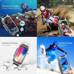 Estuche de buceo HAWEEL de 40 m/130 pies para iPhone X/XS, carcasa subacuática para tomar fotografías y videos, para iPhone X