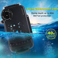 Estuche de buceo HAWEEL de 40 m/130 pies para iPhone X/XS, carcasa subacuática para tomar fotografías y videos, para iPhone X