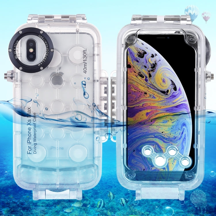 For iPhone XS Max HAWEEL 40m/130ft Waterproof Diving Case, Photo Video Taking Underwater Housing Cover, For iPhone XS Max