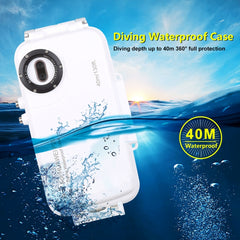 HAWEEL 40m/130ft Waterproof Diving Case for Huawei P20, Photo Video Taking Underwater Housing Cover, For Huawei P20