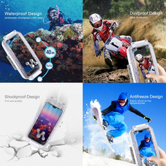 HAWEEL 40m/130ft Waterproof Diving Case for Huawei P20, Photo Video Taking Underwater Housing Cover, For Huawei P20