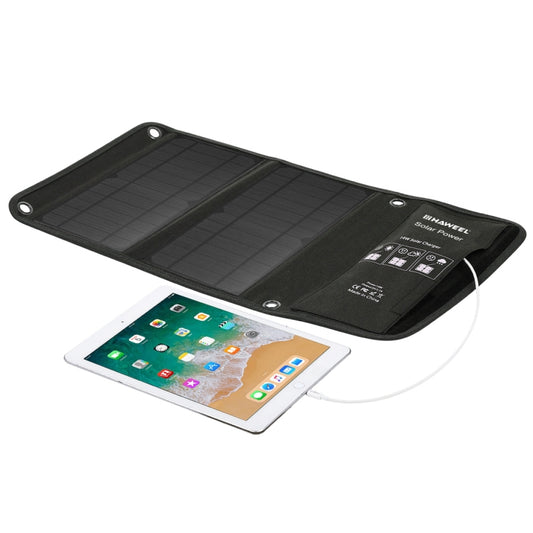 HAWEEL 14W Foldable Solar Panel Charger with 5V / 2.4A Max Dual USB Ports, 14W Panel(B)