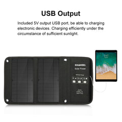 HAWEEL 14W Foldable Solar Panel Charger with 5V / 2.4A Max Dual USB Ports, 14W Panel(B)