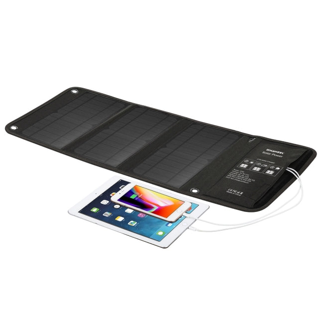 HAWEEL 21W Foldable Solar Panel Charger with 5V 3A Max Dual USB Ports
