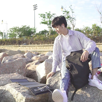 HAWEEL 21W Foldable Solar Panel Charger with 5V 3A Max Dual USB Ports