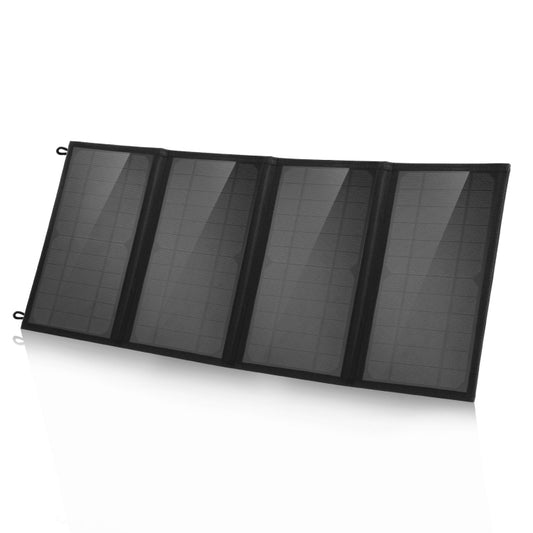 Bolsa de carga solar plegable HAWEEL de 24 W y 4 paneles con dos puertos USB de 5 V/3,1 A máx., compatible con QC3.0 y AFC, 24 W y 4 paneles