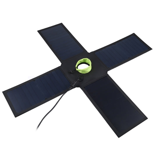 Cargador solar con panel superior plegable HAWEEL de 28 W con puerto USB dual de 5 V y 3 A máx., compatible con protocolo QC3.0/FCP/SCP/AFC/SFCP