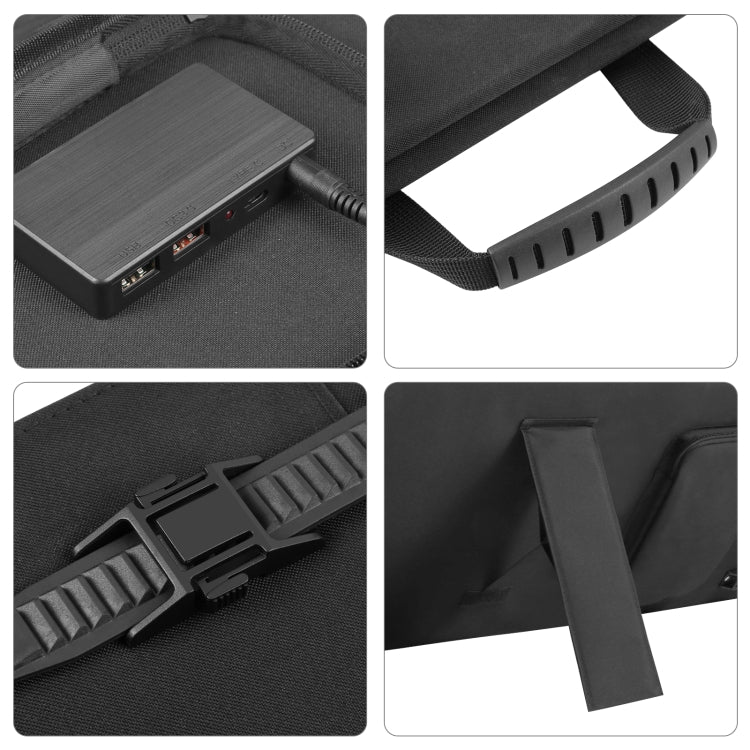 HAWEEL 50W Foldable Solar Panel Charger Travel Folding Bag, 50W