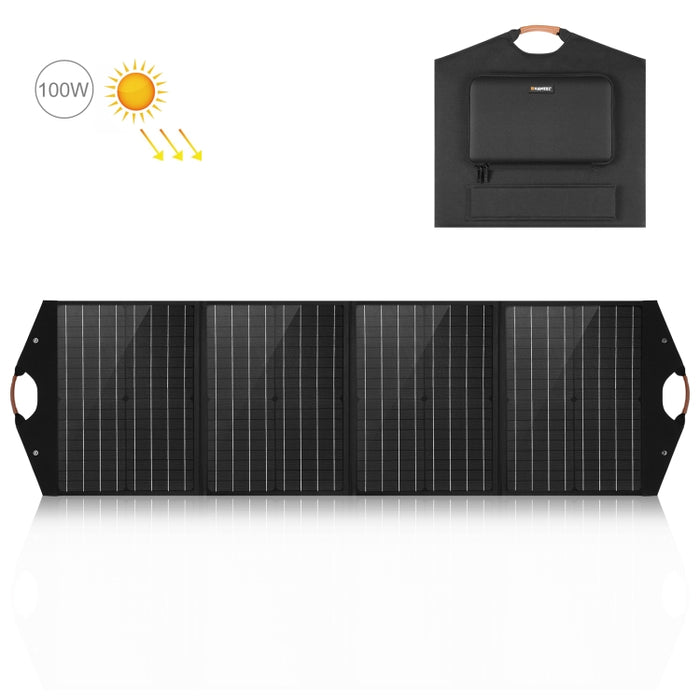 HAWEEL 100W Faltbares Solarpanel-Ladegerät, Reise-Falttasche, 100W