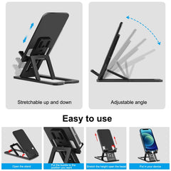 HAWEEL Adjustable Lifting Folding Portable Live Broadcast Desktop Plastic Holder, Plastic