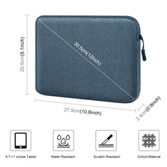 HAWEEL 11 inch Tablet Sleeve Case Zipper Briefcase Bag for 9.7-11.0 inch Tablets, For 9.7-11.0 inch Tablets