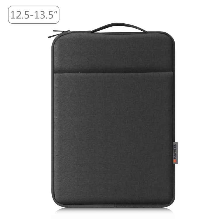 HAWEEL Laptop Sleeve Case Zipper Briefcase Bag with Handle for 12.5-13.5 inch Laptop, For 12.5-13.5 inch Laptop (with Handle)