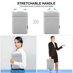 HAWEEL Laptop Sleeve Case Zipper Briefcase Bag with Handle for 12.5-13.5 inch Laptop, For 12.5-13.5 inch Laptop (with Handle)