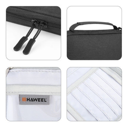HAWEEL Passport Wallet Document Organizer Credit Cards Case Bag with Handle, Handle Bag