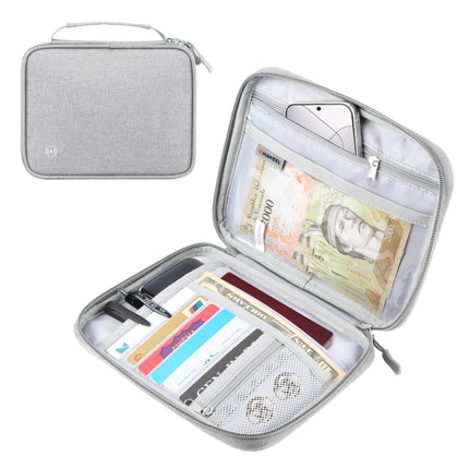 HAWEEL Passport Wallet Document Organizer Credit Cards Case Bag with Handle, Handle Bag