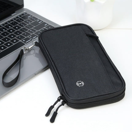 HAWEEL Clutch Bag Passport Wallet Document Organizer Credit Cards Case Bag