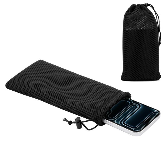 HAWEEL Pouch Bag for Smart Phones, Power Bank and Other Accessories, Size up to 7 inch, 7 inch Black