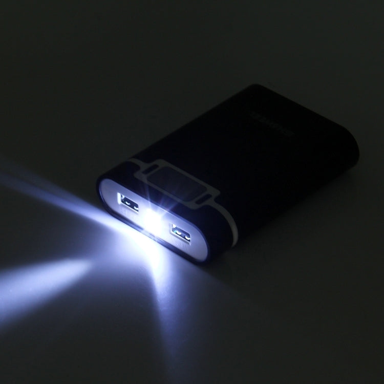HAWEEL DIY 4 x 18650 Battery (Not Included) 10000mAh Power Bank Shell Box with 2 x USB Output & Display for iPhone, Galaxy, Sony, HTC, Google, Huawei, Xiaomi, Lenovo and other Smartphones, DIY 4 x 18650 10000mAh  Battery (US)���������������������������...