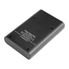 HAWEEL DIY 4x 18650 Battery (Not Included) 12000mAh Dual-way QC Charger Power Bank Shell Box with 2x USB Output & Display,  Support QC 2.0 / QC 3.0 / FCP / SFCP /  AFC / MTK / BC 1.2 / PD, DIY 4x 18650 Batteries 12000mAh