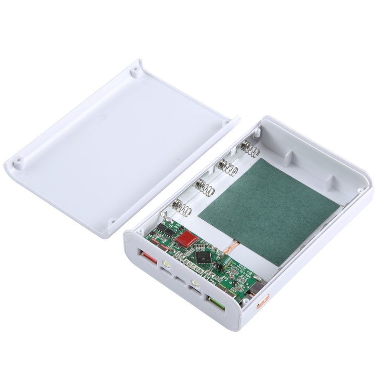 HAWEEL DIY 4 x 21700 Battery 22.5W Fast Charge 15W Wireless Charging Power Bank Box Case with Display, Not Include Battery