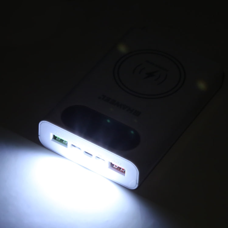 HAWEEL DIY 4 x 21700 Battery 22.5W Fast Charge 15W Wireless Charging Power Bank Box Case with Display, Not Include Battery