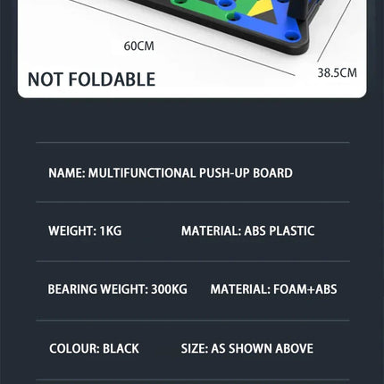 Push-up Board Set Portable Multifunctional Push-up Bar Foldable Fitness Equipment For Chest Abdomen Arms/Back Training