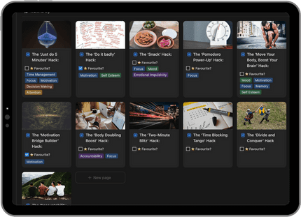 Neuro-Hacks Notion Toolkit - 17+ proven hacks