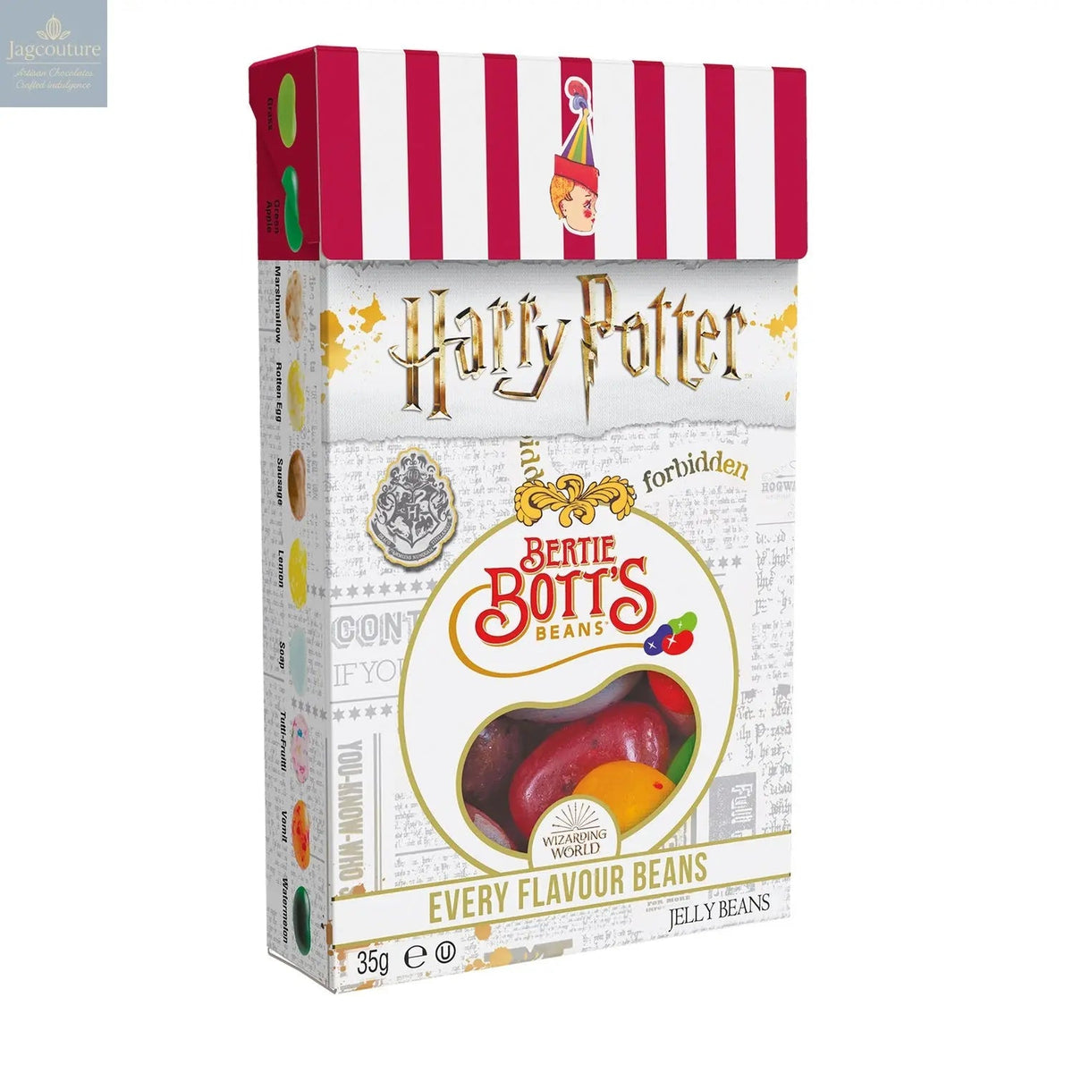 Harry Potter Bertie Bott's Every Flavour Beans in window pocket pack