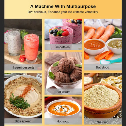 【7 Years Warranty】BPA Free Heavy Duty Commercial Grade Blender Professional Mixer Juicer Ice Smoothies Peak 2200W