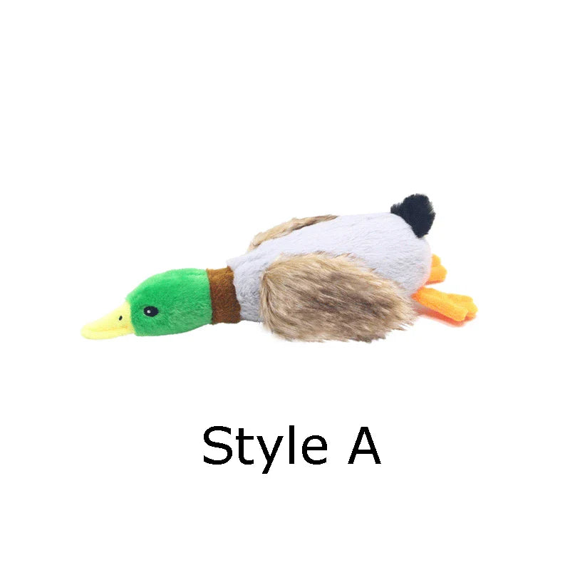 Cute Plush Duck Dogs Squeak Toys Funny Pet Play Intereactive Chew Toy for Small Medium Dog Pets Supplies Accessories