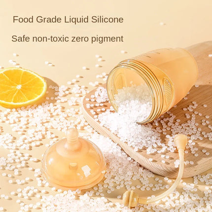 Mike Baby Full Soft Wide 72 Caliber Silicone Bottle Nipple Anti-Fall Simulation Breast Milk Feeding Bottle Made PP Material Free