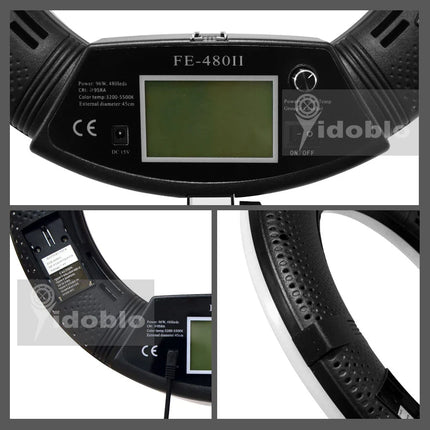 96W Ring Light Photography Led Ring Lamp 2700-10000k With Mobile Holder Tripod Stand Ringlight kit For Live Video Streaming