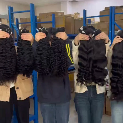 Top Quality Raw Human Hair Extension Cambodian Wavy Burmese Curly Hair Vendor