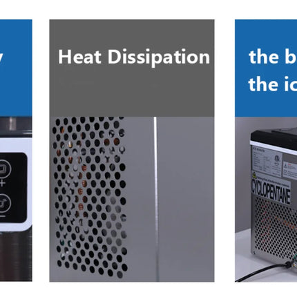 Hicon Countertop Ice Maker Machine 1 Gallon Auto Self-Cleaning Square Ice 44Lbs/24H 24 Pcs Ice Cubes in 15 Mins with Ice Scoop