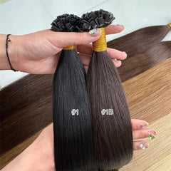 Top Quality Cuticle Aligned K Tip Hair Human Hair Double Drawn Keratin Tip Hair Extension
