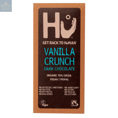 Hu Vanilla Crunch Dark 70% cocoa chocolate bar