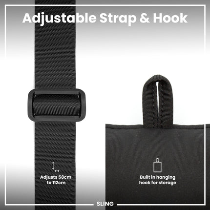 Lightweight, Sling Bottle Bag, Black