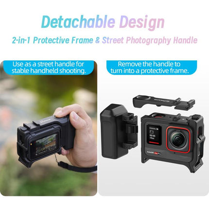Sunnylife 2-in-1 Detachable Protective Frame & Street Photography Handle for Insta360 Ace Pro 2 / 1