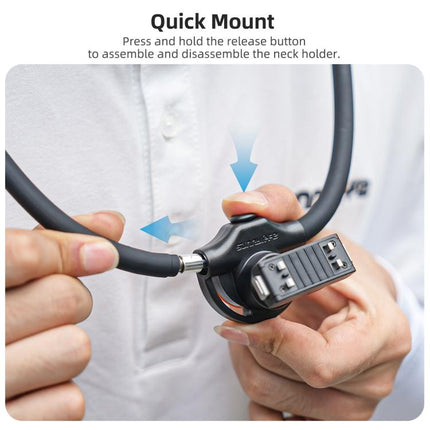 Sunnylife Magnetic POV Neck Mount Hand Free Video Vlog Neck Adjustable Selfie Holder with Body Strap For Insta360 X4 Air / X5 / Ace Pro 2 / 1 / Ace, For Insta360 X4 Air / X5 / Ace Pro 2 / 1 / Ace