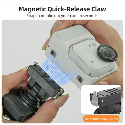 For Insta360 GO Ultra Sunnylife Magnetic Quick-Release Flexible Mount Series 360 Strap Wrap Band Mount Bike Tube Clip Holder, For Insta360 GO Ultra