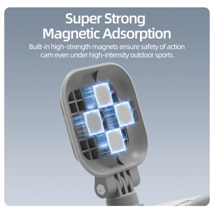 For Insta360 GO Ultra Sunnylife Magnetic Car Sun Visor Mount Action Camera Holder 360 Rotating 180 Tilt Sun Visor Holder