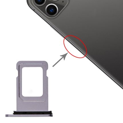 SIM Card Tray for iPhone 11, For iPhone 11 (Single), For iPhone 11, For iPhone 11 (Purple), For iPhone 11(Yellow)
