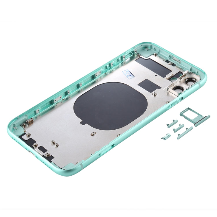 Back Housing Cover with SIM Card Tray & Side keys & Camera Lens for iPhone 11, For iPhone 11 (Camera Lens), Back Housing Cover for11, For iPhone11 (with Camera Lens), For iPhone 11 (with Camera Lens)