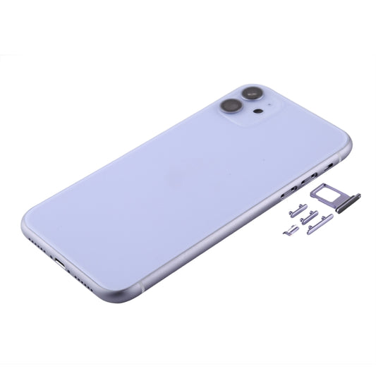 Back Housing Cover with SIM Card Tray & Side keys & Camera Lens for iPhone 11, Back Housing Cover for11, For iPhone11 (with Camera Lens), For iPhone 11 (Camera Lens), For iPhone 11 (with Camera Lens)