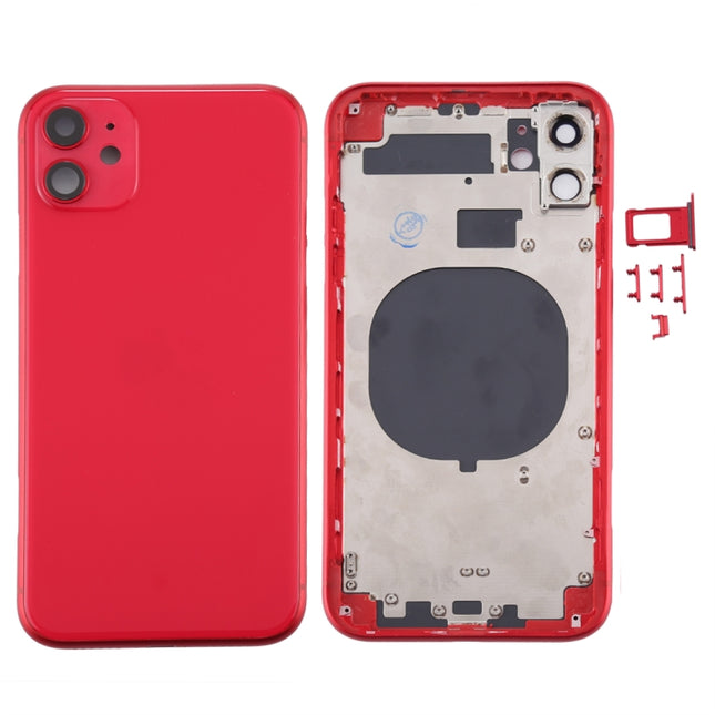 Back Housing Cover with SIM Card Tray & Side keys & Camera Lens for iPhone 11, For iPhone11 (with Camera Lens), For iPhone 11 (Camera Lens), Back Housing Cover for11, For iPhone 11 (with Camera Lens)