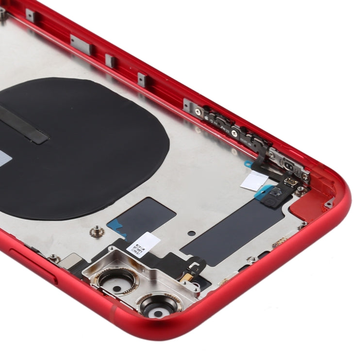 Battery Back Cover (with Side Keys & Card Tray & Power + Volume Flex Cable & Wireless Charging Module) for iPhone 11